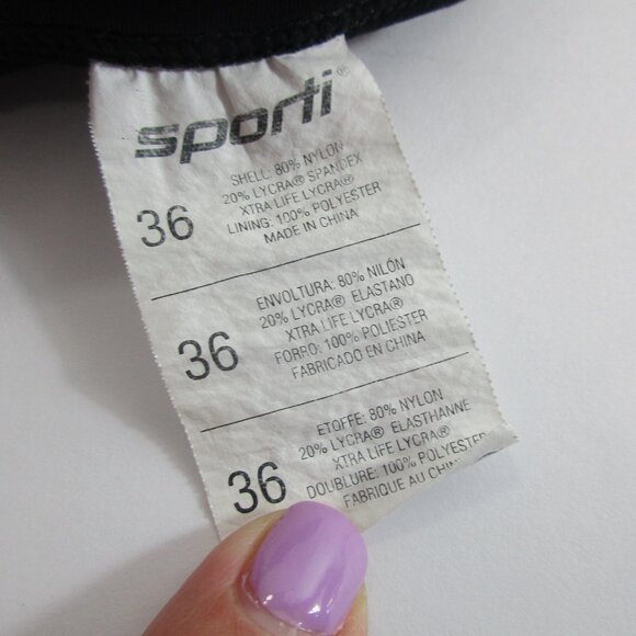 Sporti Swimsuit Womens 36 Pink Polka Dot Stretch Keyhole‎ Back Spaghetti Strap - Picture 8 of 8